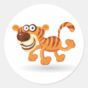 Adesivo Tigre de bebê dos desenhos animados
