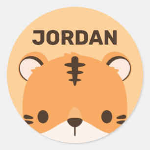 Adesivo Tigre de Cuta com Nome Personalizado