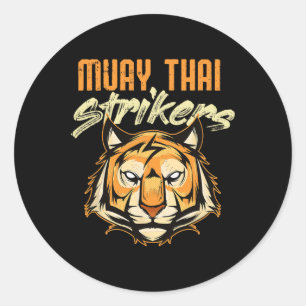 Adesivo Tigre de Muay Thai Boxe Tailandesa Kickboxing Tail