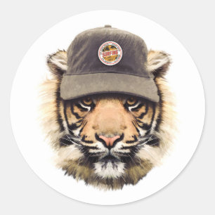 Adesivo Tigre de surfe