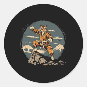 Adesivo Tigre de Taekwondo Monte Fuji Jiu-jitsu Kickboxing