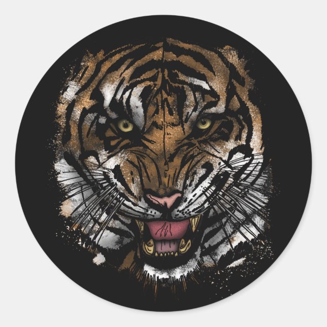 Adesivo Tigre Face (Frente)
