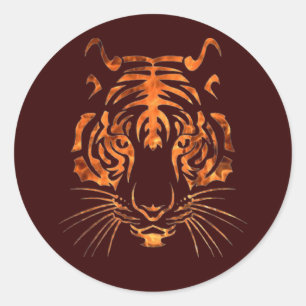 Adesivo Tigre flamejante