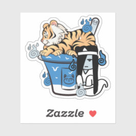 Adesivo Tigre Kawaii e Raspadinha de Gelo Yuki-Onna