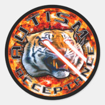 Tigre Laser de Aceitação do Autismo Com Explosão