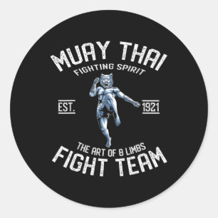 Adesivo Tigre Muay Thai - Presente de Boxe Tailandês e Kic