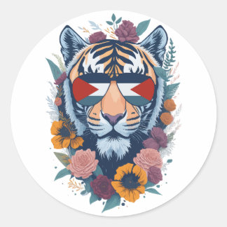 Adesivo Tigre palestiniano - FLAG palestiniano