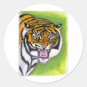 Adesivo Tigre que rosna