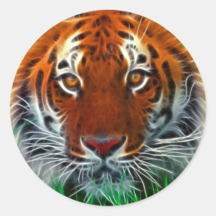 Adesivo Tigre raro de Sumatran de Indonésia