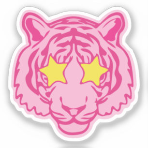Adesivo Tigre rosa