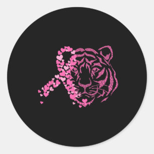 Adesivo Tigre-rosa Fita-Fita - Cancer de Sensibilização An