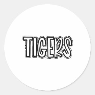 Adesivo Tigres Despertam Espírito Escolar Laranja Preto Fo