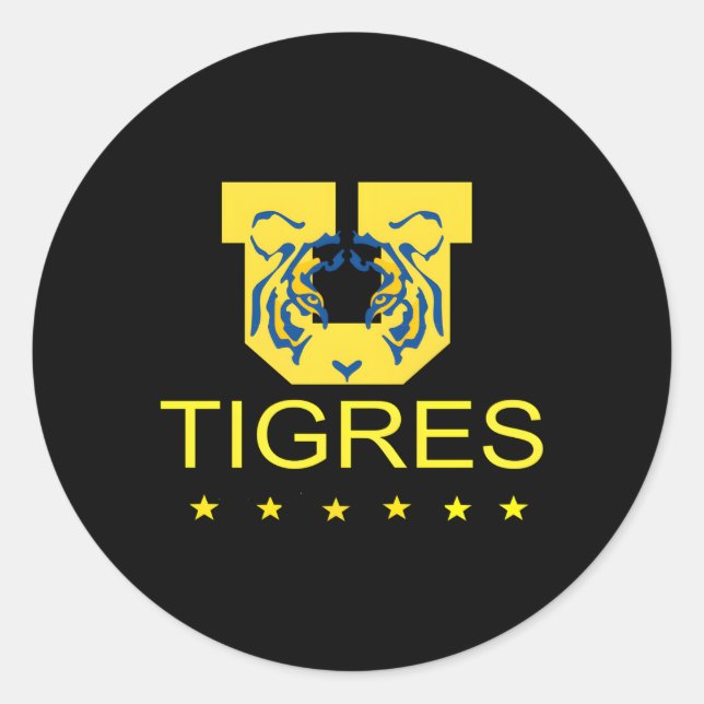 Adesivo Tigres Equipe de Futebol Uanl Monterrey (Frente)