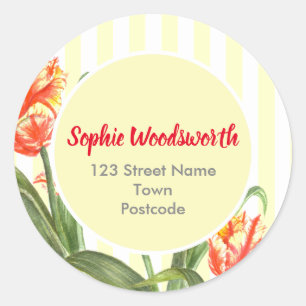 Adesivo Tijolos Amarelos De Mola Amarela Tulipas De Arte F