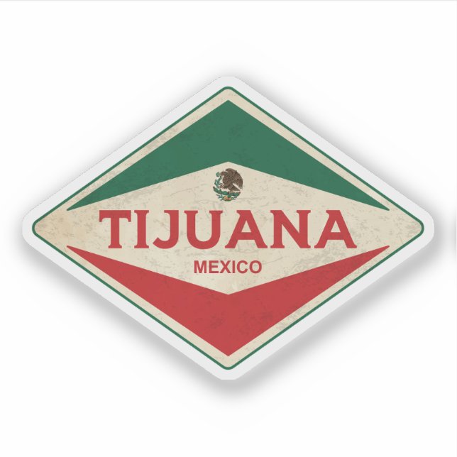 Adesivo Tijuana Mexico Vintage (Frente)