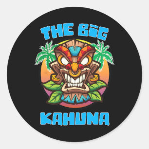 Adesivo Tiki Big Kahuna Funny Hawaiian Dia de os pais Vaca