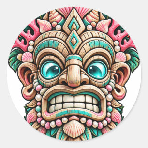 Adesivo Tiki Coral Rosa