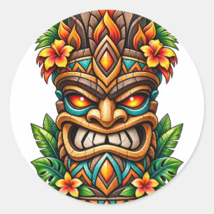 Adesivo Tiki Coroa de Palma Dourada