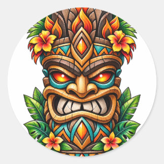 Adesivo Tiki Coroa de Palma Dourada