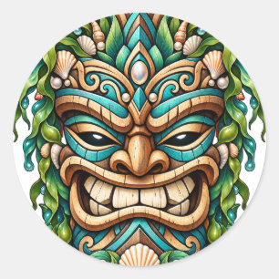 Adesivo Tiki em Concha de Jade