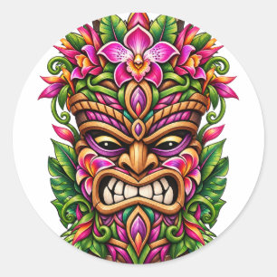 Adesivo Tiki Escudo de Orquídea