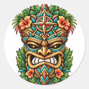 Adesivo Tiki Guardião Golden Reef Tiki