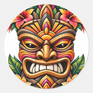 Adesivo Tiki Hibiscus Sunset