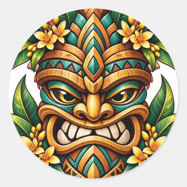 Adesivo Tiki Parrot Bloom (Frente)