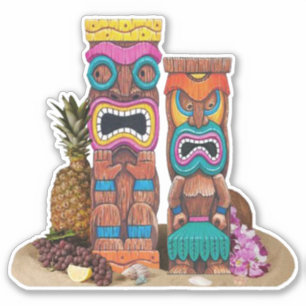 Adesivo Tiki Totems Sticker