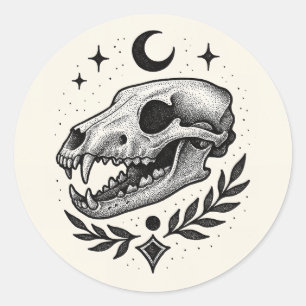 Adesivo Tilacina Crânio - Design inspirado na tatuagem