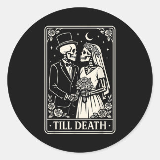 Adesivo Till Death Skeleton Love Couples Gothic Wedding Br