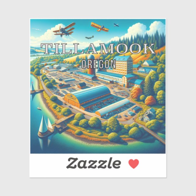 Adesivo Tillamook Oregon 3 Inch Vinyl Sticker (Folha)