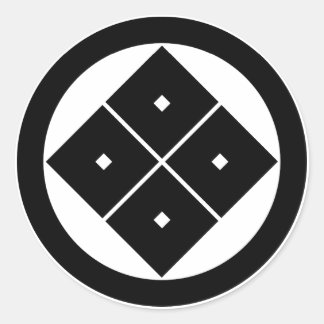 Adesivo Tilted four-square-eyes in circle