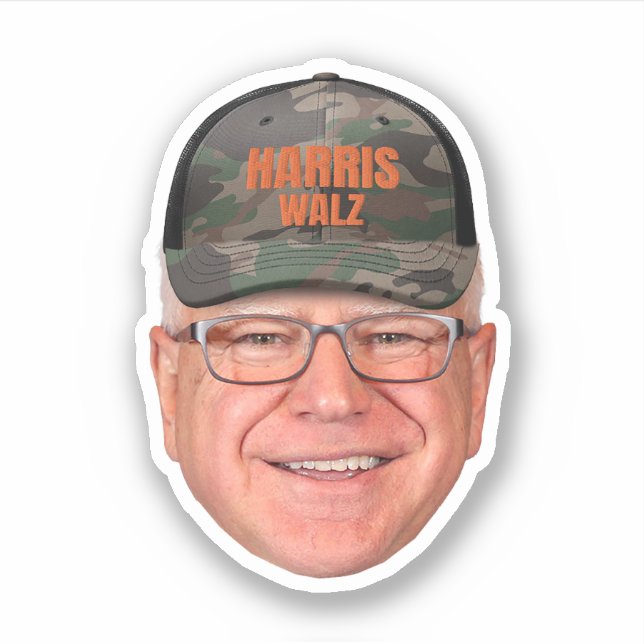 Adesivo Tim Walz (Frente)