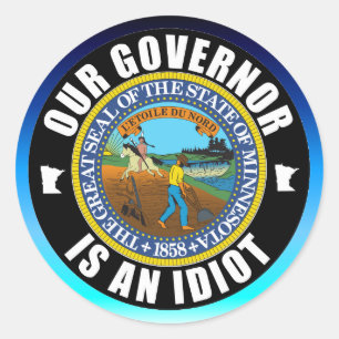 Adesivo Tim Walz é um idiota