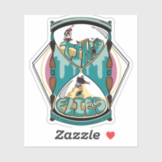 Adesivo Time Flies Sticker