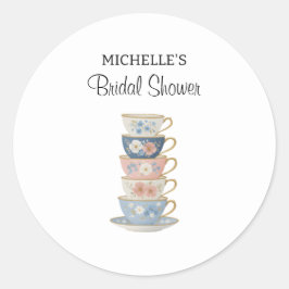 Adesivo Time for Tea Bridal Shower Sticker