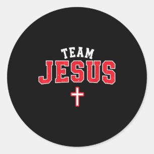 Adesivo Time Jesus - Cruz Cristã Divertida Emblema Fé St