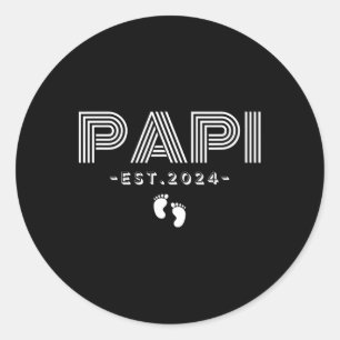 Adesivo Time Papi Est 2024 Promovido A Papi New Fathers Da