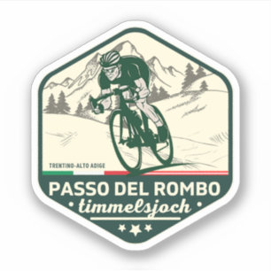 Adesivo Timmelsjoch - passo del rombo motorbike trip