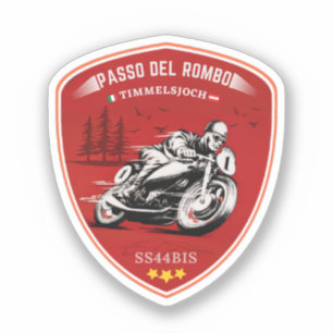 Adesivo Timmelsjoch - passo del rombo motorbike trip