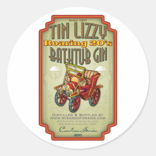 Adesivo Tin Lizzy Bathtub Gin