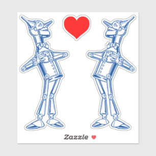 Adesivo Tin Woodman em pé no Denslow Wonmagmago Wizard