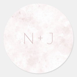 Adesivo Tinta Aguarela Rosa Bege Casamento Glam Moderno