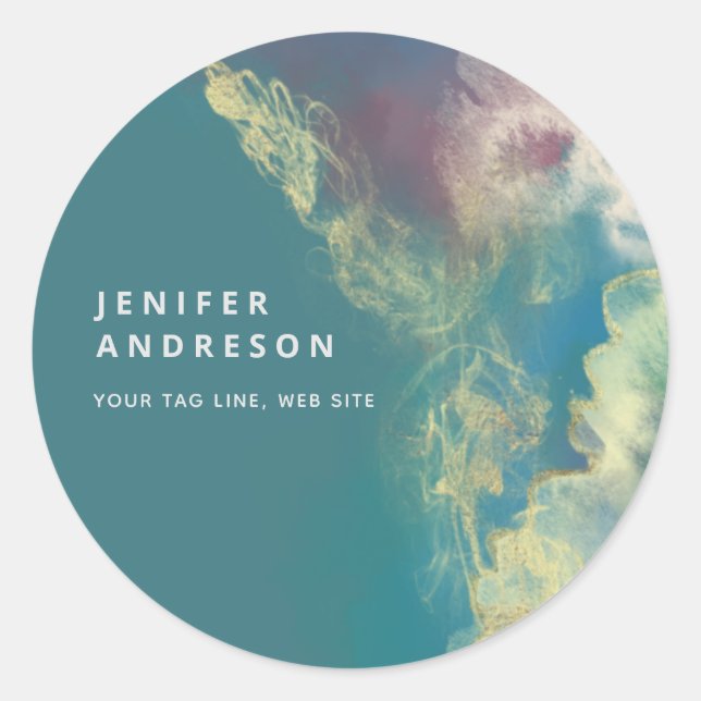 Adesivo Tinta artística moderna contemporânea abstrato (Frente)