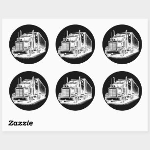 Adesivo Tinta de arte de caminhoneiro Semi Truck diesel