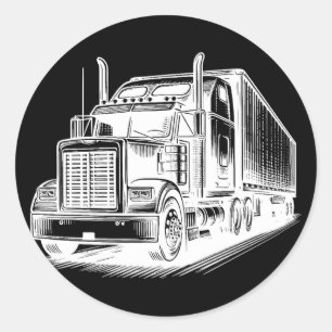 Adesivo Tinta de arte de caminhoneiro Semi Truck diesel