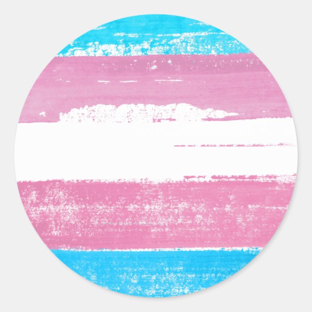 Adesivo Tinta de Orgulho Trans (Frente)