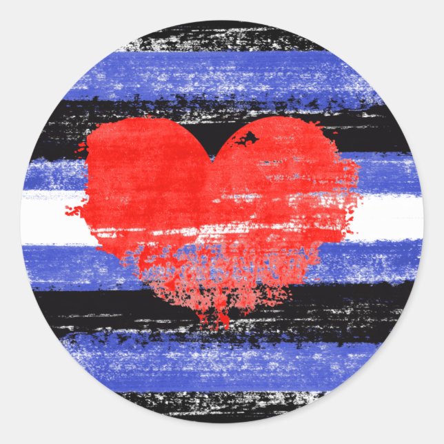 Adesivo Tinta do Orgulho de Couro (Frente)