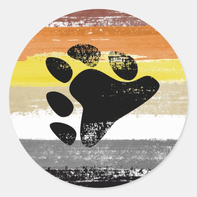 Adesivo Tinta do Orgulho de Urso (Frente)
